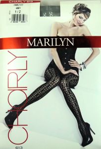 Marilyn Charly 613 R1/2 rajstopy kwadraciki 40DEN grey